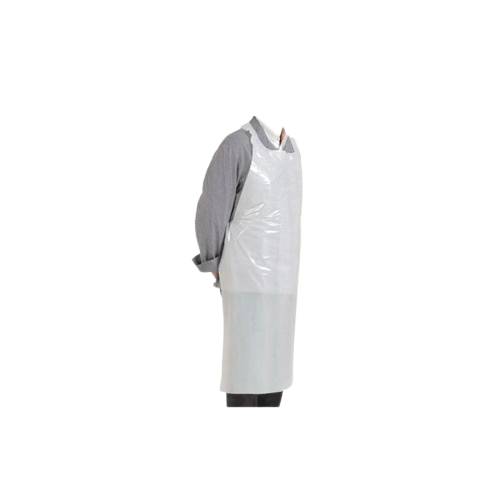 Tablier jetable en PE, blanc, 75 x 120 cm, 50 pcs.