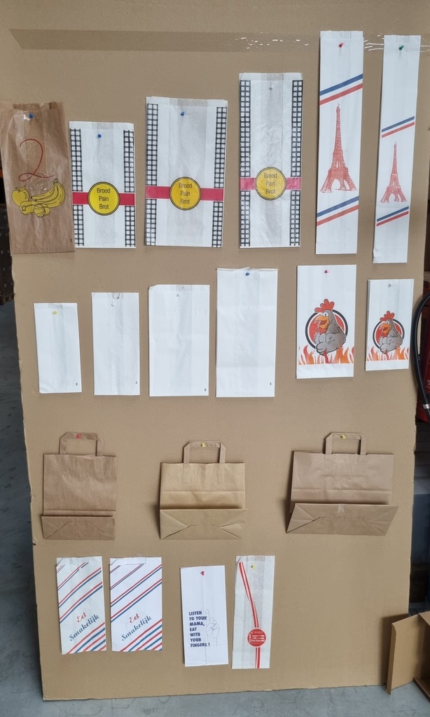 sac a pain 800 gr Lang / Long (Brique) 17*47+11cm - Rouge - LCW