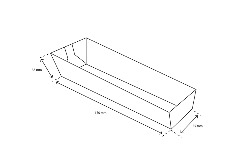 A9 - Ravier Carton Kraft - 114x67x39 - 50 pcs.