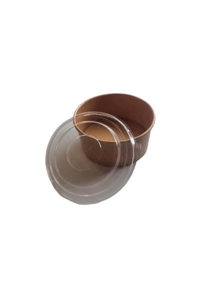 BOWL-LID-100-RPET - Couvercle RPET pour pot salade 200-250ml/100 mm. - 500 pcs.