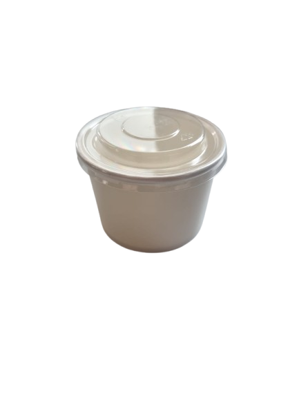 BOWL-LID-100-RPET - Couvercle RPET pour pot salade 200-250ml/100 mm. - 500 pcs.