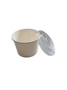 BOWL-LID-100-RPET - Couvercle RPET pour pot salade 200-250ml/100 mm. - 500 pcs.