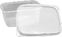 Ravier rectangular avec couvercle 250 cc. (ProPacDE)