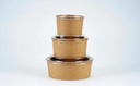 Saladier en carton pokebowl Kraft combi 32oz/1000 ml. 150 pcs.+ 150 pcs. 