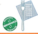 Fourchette LUX Transparent Reutilisable - 100 pcs.