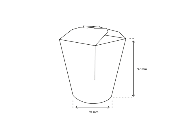 DonerBox Kraft/Brun 26oz - 50 pcs.