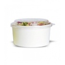Saladier rond en carton blanc "Buckaty" H75mm 900ml - 45 pcs.