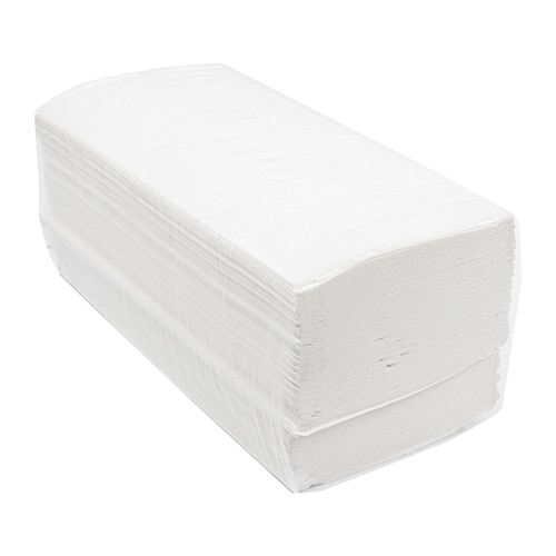 Essuie-mains pliable zigzag 2ply 24x21 cm. WHITE