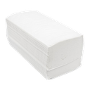 Essuie-mains pliable zigzag 2ply 24x21 cm. WHITE