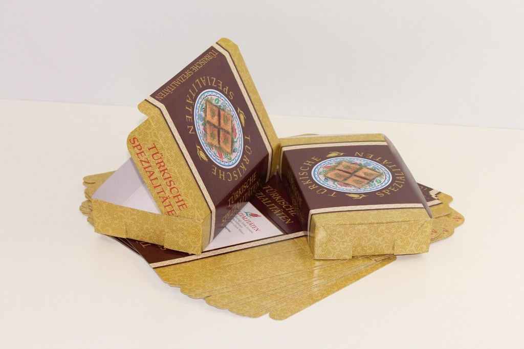 900500 Boite pâtisserie pour Baklava 1/2 kg. - 100 pcs.