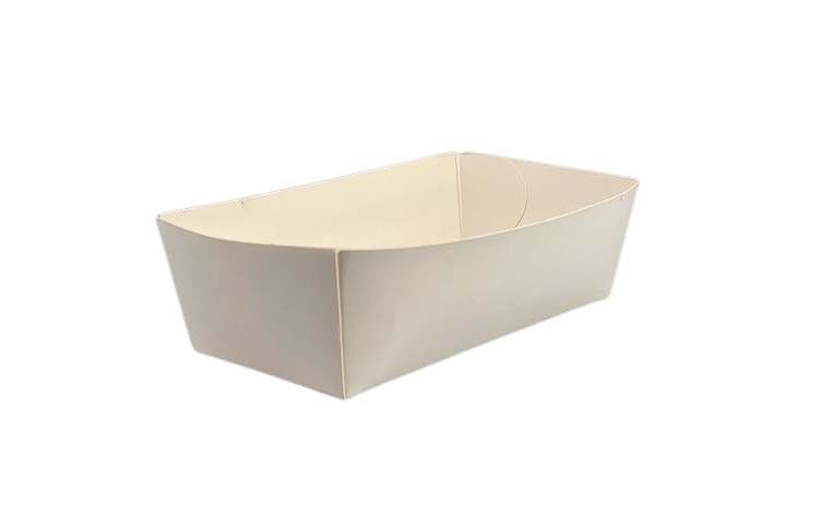 C85W (F6) - Carton ravier frites 120*70*45 blanc 250 pcs.