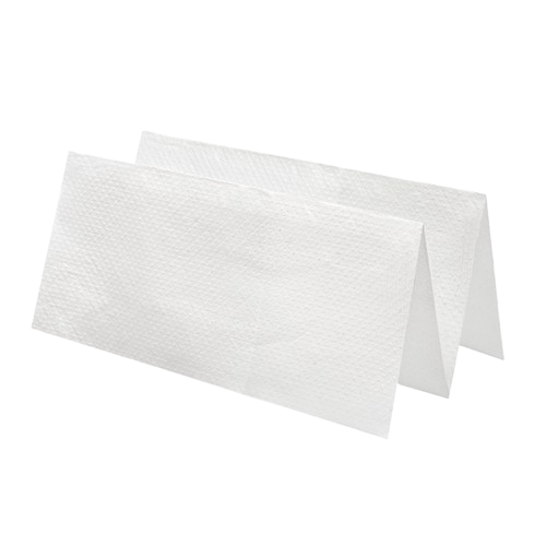 Handdoek  zigzag V-Fold 2-laags 24x21 cm. WHITE - 3200 pcs.