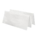 Essuie-mains pliable zigzag V-Fold 2ply 24x21 cm. WHITE