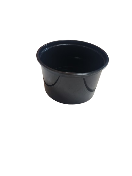 MW Round Container 500cc 500pcs BLACK