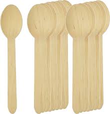 Cuillère bois 160 mm. - 100 pcs.