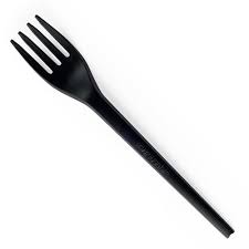 Fourchette LUX Black Reutilisable - 50 pcs.