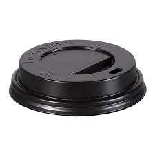 110025 - Coffe to go Couvercle 80 mm. BLACK 8oz 50 pcs.