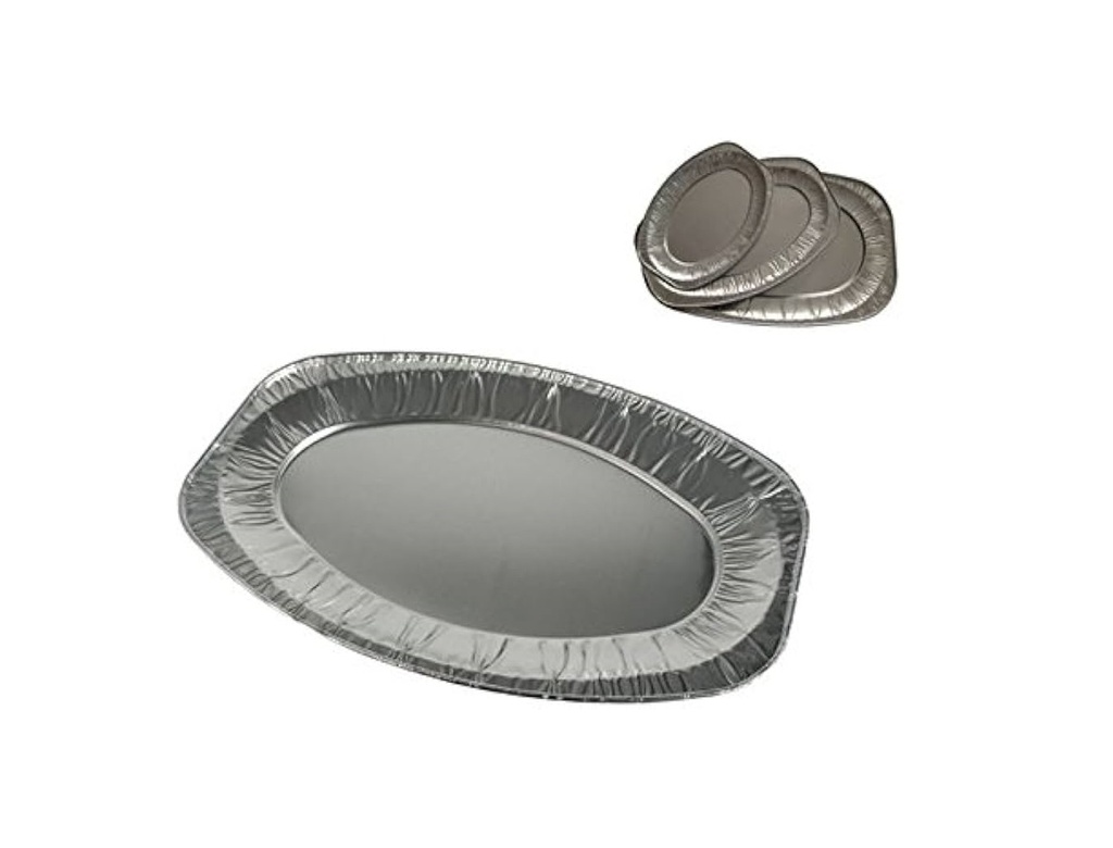 Alu cateringschalen ovaal 32/33 cm. - 100 pcs.