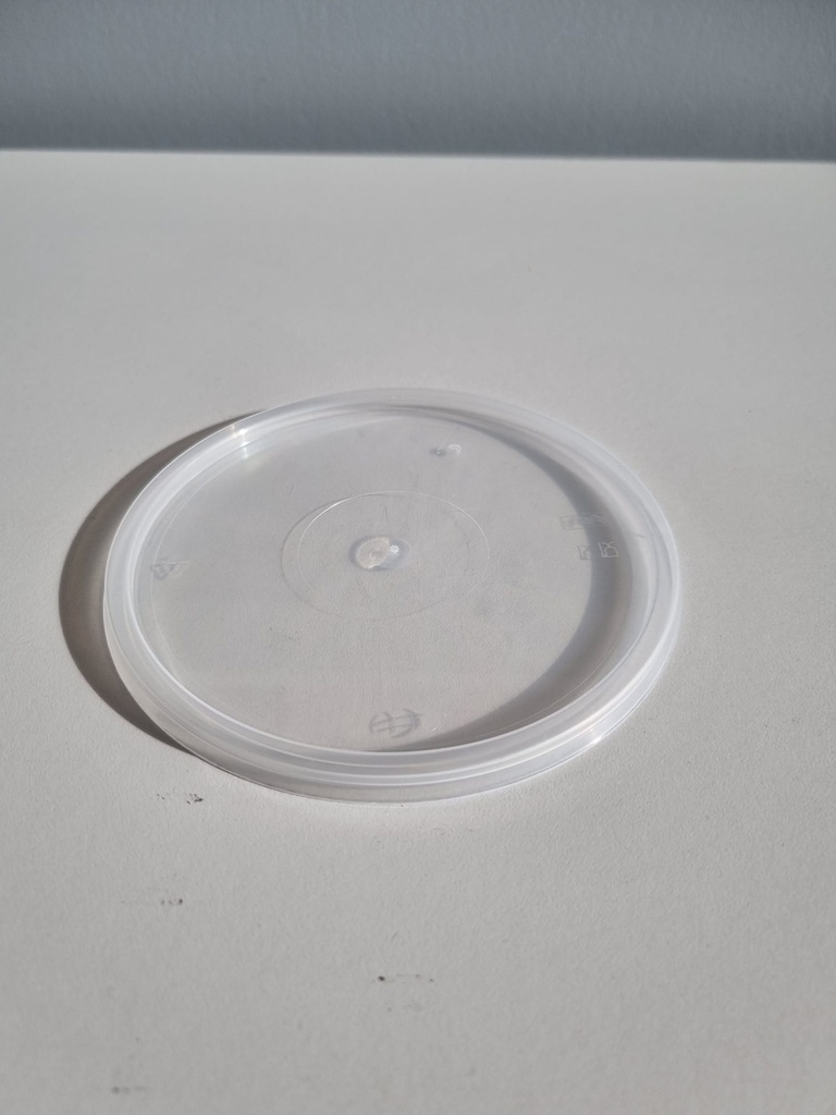 MW round deckel Ø 115 mm. - 500 pcs. - TRANSPARENT