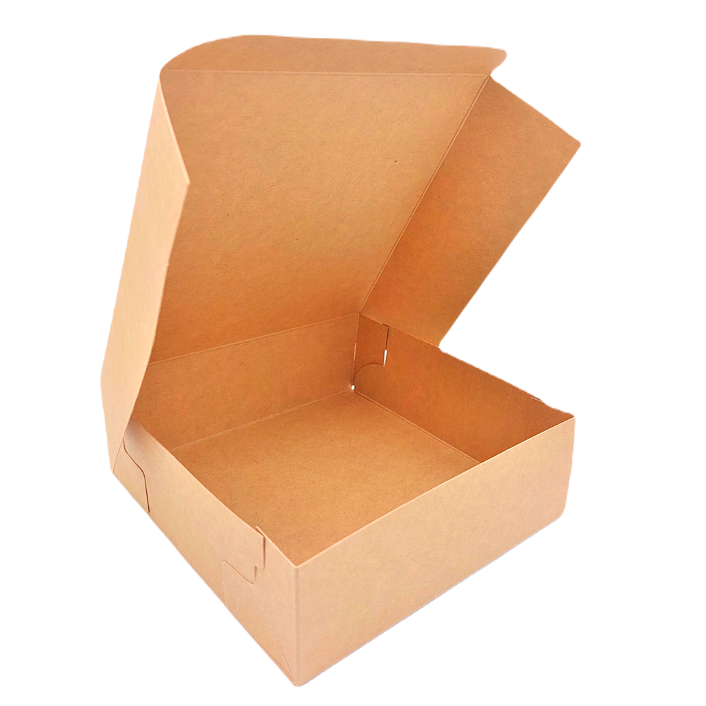 Boite pâtisserie (Cake box) 13*13*5 - BROWN - 100 pcs.