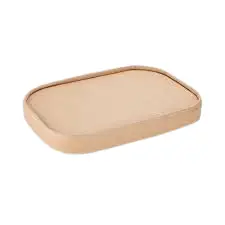 Kraft paper lid rectangular bowl Two Layer - BR-173*121 - 300 pcs.