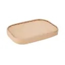 Kraft paper lid rectangular bowl Two Layer - BR-173*121 - 300 pcs.
