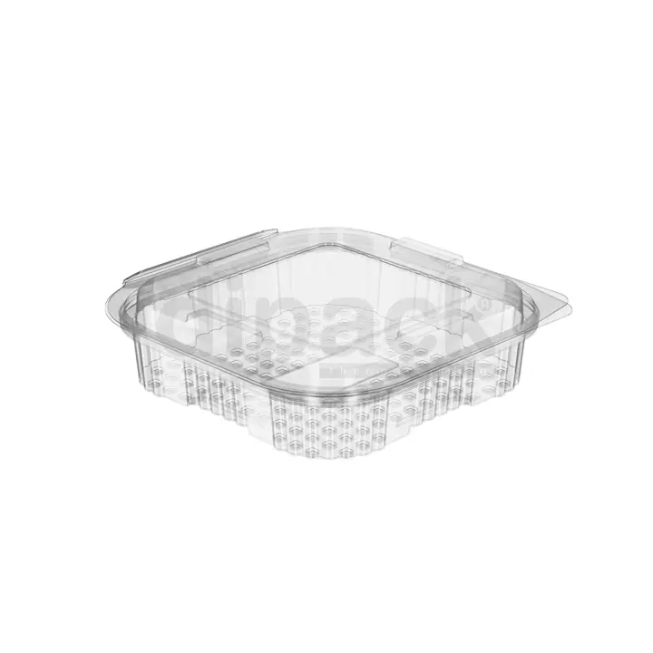 Saladebakken met vaste deksel NL 250cc - (6x100) 600 stk