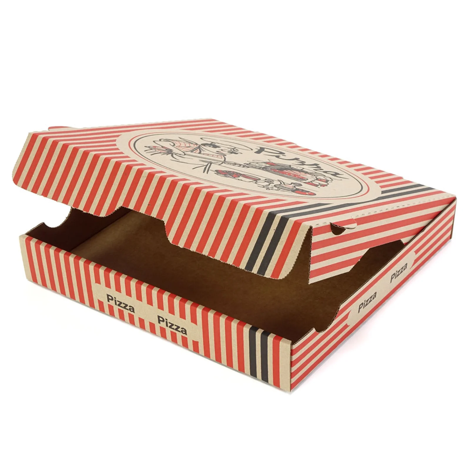 [26264B] Carton Pizza Brown 26x26x4 cm. 100 pcs.