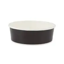 Saladier en carton BOWL-BLACK-PE 1300ml 184*161*67 - 300 pcs.