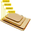 Plateau carton D'OR Rectangulaire 25*34 cm. - 25 pcs.