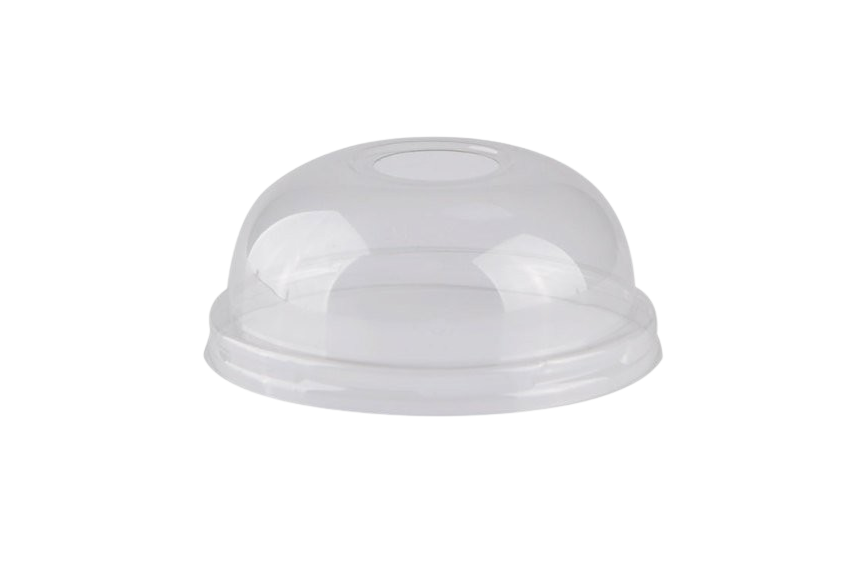 Couvercle Dome with hole transparent smoothie 95 mm. / 1000 pcs.