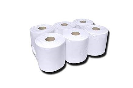 Essuie mains Satino Confort en rouleau 2 plis blanc recyclé 150 m 