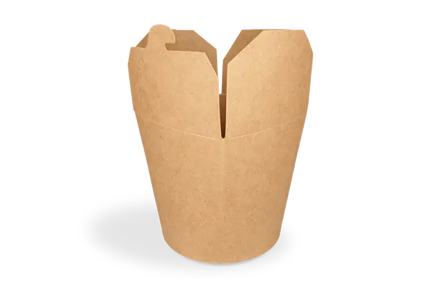 [20190500] Noodle/pasta box 16oz/480ml BROWN PE 85*71*83*95 - (10x50pcs) / 500pcs 