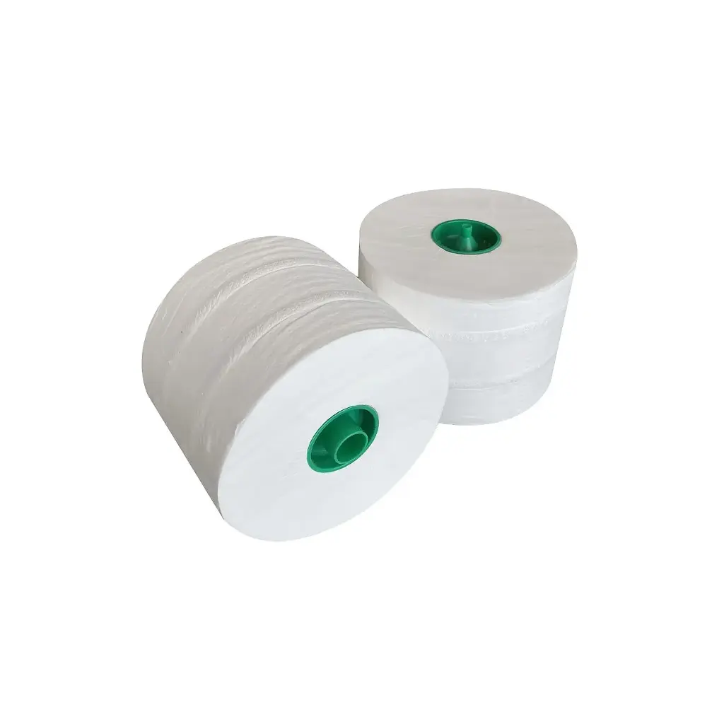 EU- WC Papier met dop cellulose wit 2-laags 100 m. / 36 rol