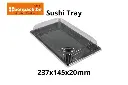 Sushi Tray Noir + Couvercle  Combi SY-09 / 237x145x20mm - 300 pcs.