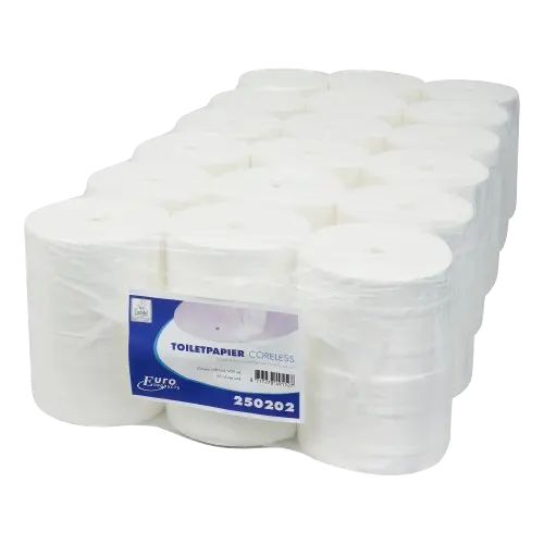 EU- WC Papier Papier toilette Euro Coreless (sans mandrin), cellulose - 2 plis - 900 f. - 36 pcs.