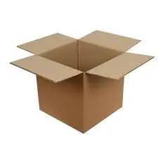 Boîte pliante 300x300x300 mm, flûte double BC, marron