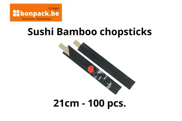 Sushi Bamboo chopsticks 21cm - 100 pcs. 