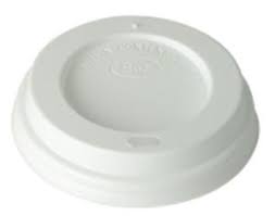 110024 - Coffe to go Couvercle 80 mm. WHITE 8oz 50 pcs.