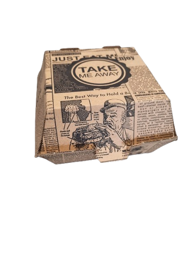 Kraft Hamburgerbox M - 100 pcs. 115x115x9 cm.