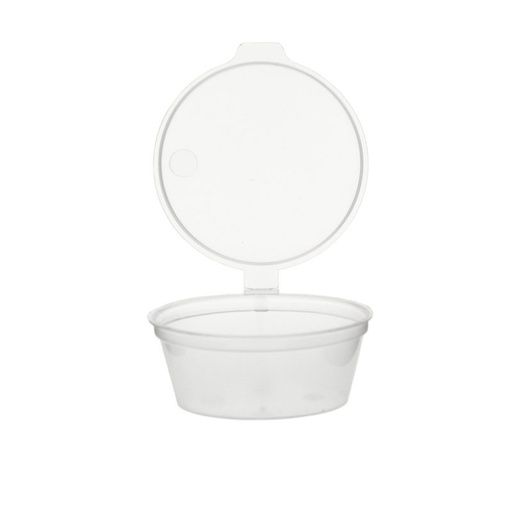 [768260] Pot à sauce 2oz/60cc avec couvercle fixe - 1000 pcs.