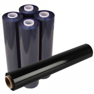 222130 - Stretch Folio PE - Black - 6 rouleaux 50 cm. 2 kg.
