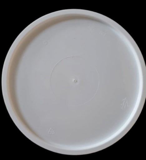 [QCR115003] MW COUVERCLE Ø115mm. - 500pcs. "LEAK FREE'' - WHITE