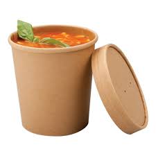 Gobelet soupe BIO en Kraft 16oz/450ml brun 25 pcs.