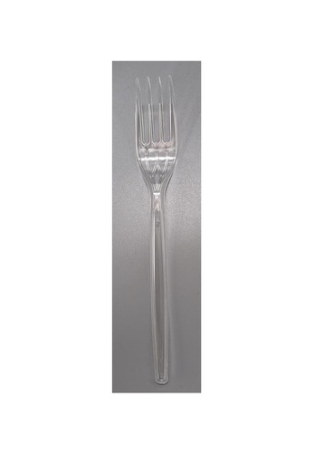 Fourchette LUX Transparent Reutilisable - 100 pcs.
