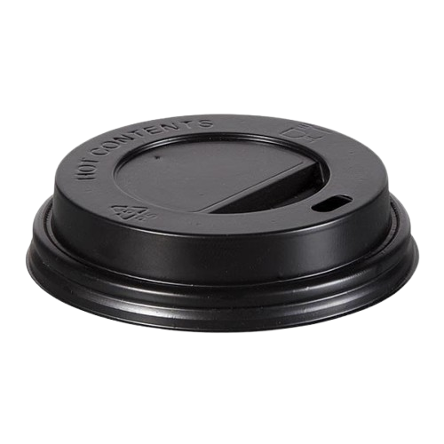 Couvercle gobelet en carton BLACK 12oz - 90 mm - 100 pcs. 