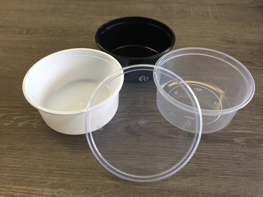 [QCR115502] MW round container 350 cc. - 500 pcs. - TRANSPARENT