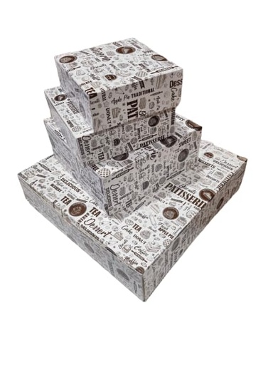 Boite pâtisserie 13*13*5 - 100 pcs.