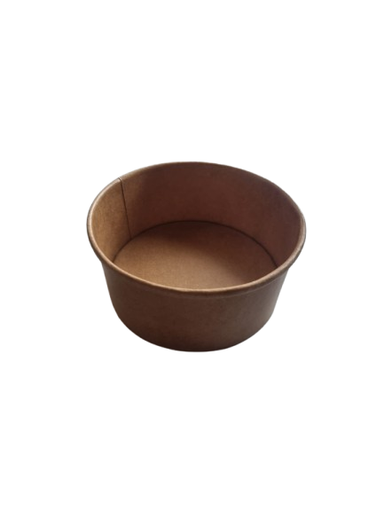 [20190509] Pot salade kraft BOWL BRUN 250ml double laminage(int+ext) - 100*88.5*46  - 500 pcs. (10x50pcs.)