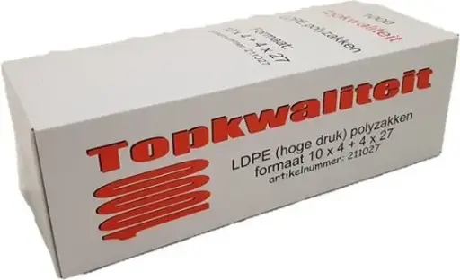[104427-1000] Sac Poly LDPE 10*4+4*27 - 1000 pcs.